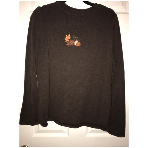 Christopher Banks Embroidered Pumpkin Sweater - Picture 2 of 8